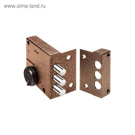 Замок накладной «Эльбор» Кремень 1.04.51.5.5.К, 86×83×20 мм, 5 ключей