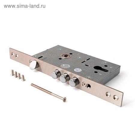 Замок врезной тяж. Апекс Premier T-52-NIS без ц/м, б/о, мат.никель