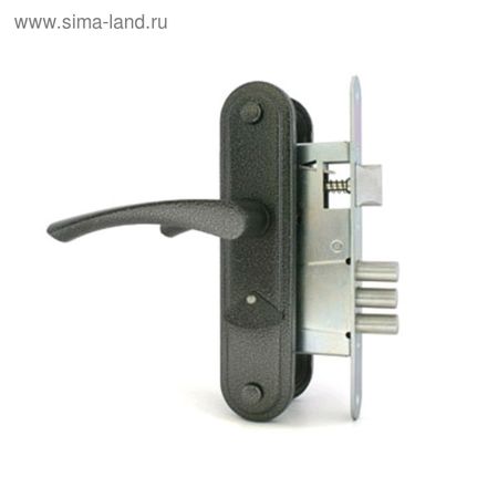 Замок врезной Д-град «Зенит» ЗВ9-4.2, с ручками, м/о 55, цвет серебро