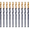 Сверло по металу DENZEL 717210, 4,2 мм, HSS-Tin, Golden Tip, 10 шт.