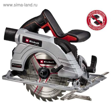Пила циркулярная аккумуляторная Einhell PXC TE-CS 18/190 Li-BL, 18 В, 190х30 мм, БЕЗ АКБ/ЗУ   539587