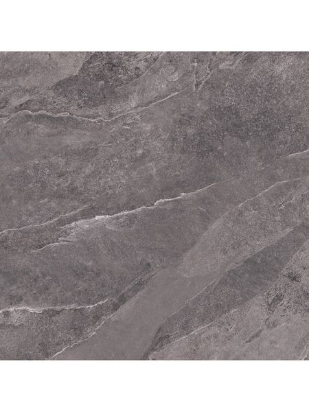 Глазурованный рельефный керамогранит Cersanit Coastline 17894, ректификат, 598×598 мм, цвет тёмно - серый, 1.788 м²