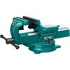Тиски слесарные поворотные KRAFTOOL FORGE-155/200, с наковальней, сталь S45C, 155 мм