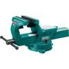 Тиски слесарные поворотные KRAFTOOL FORGE-180/230, с наковальней, сталь S45C, 180 мм