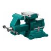 Тиски слесарные поворотные KRAFTOOL Reversible 32705-140, с наковальней, чугунные, 140 мм