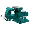 Тиски слесарные поворотные KRAFTOOL Reversible 32705-165, с наковальней, чугунные, 165 мм
