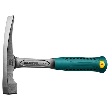 Молоток каменщика KRAFTOOL Thor, цельнокованный, резиновая рукоятка, 600 г