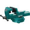 Тиски слесарные поворотные KRAFTOOL FORGE-130/150, с наковальней, сталь S45C, 130 мм