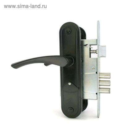 Замок врезной Д-град "Зенит" ЗВ9-4.2, с ручками, м/о 55, чёрный