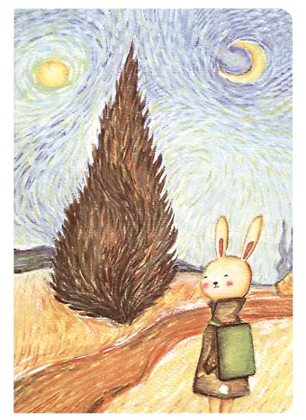 Тетрадь в клетку Rabbit in the country, 36 листов, в ассортименте