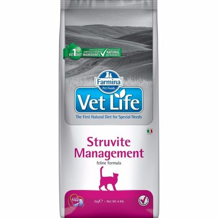 Farmina Vet Life Cat Struvite Management ветеринарный корм для взрослых кошек и котов при рецидивах мочекаменной болезни струвитного типа - 2 кг 3612₽