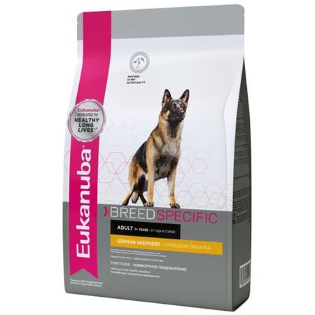 Eukanuba Adult Breed Specific German Shepherd полнорационный сухой корм для собак породы немецкая овчарка - 10 кг 7729₽