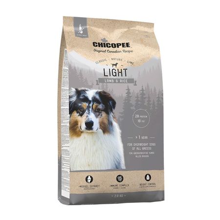 Chicopee CNL Light Lamb  &amp; Rice сухой облегченный корм для взрослых собак всех пород с ЯГНЕНКОМ и рисом - 2 кг