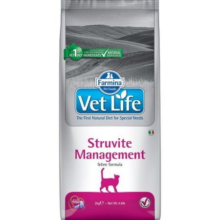 Farmina Vet Life Cat Struvite Management ветеринарный корм для взрослых кошек и котов при рецидивах мочекаменной болезни струвитного типа 15134₽
