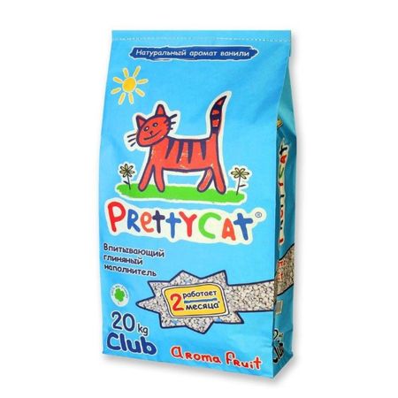 PrettyCat наполнитель глиняный впитывающий с део-кристаллами Aroma Fruit 1975₽