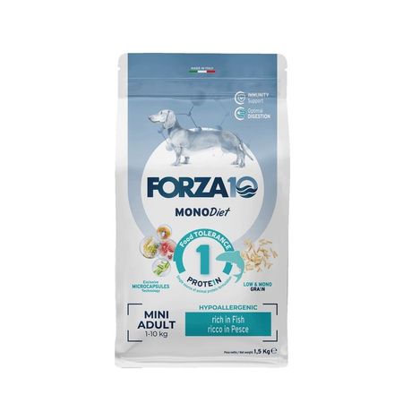 Forza10 Mini Diet сухой корм для взрослых собак мелких пород при аллергии из рыбы с микрокапсулами - 15 кг 2113₽