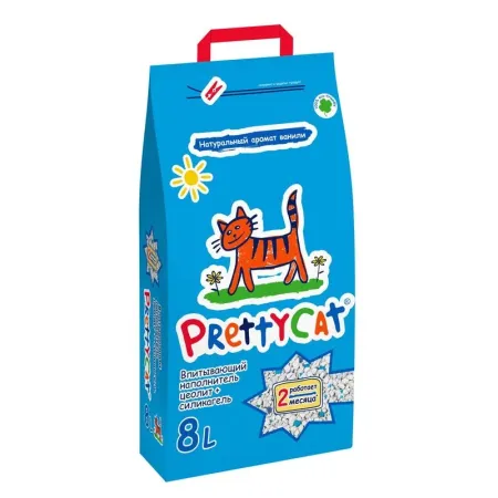 PrettyCat наполнитель глиняный впитывающий с део-кристаллами Aroma Fruit - 8 л 489₽