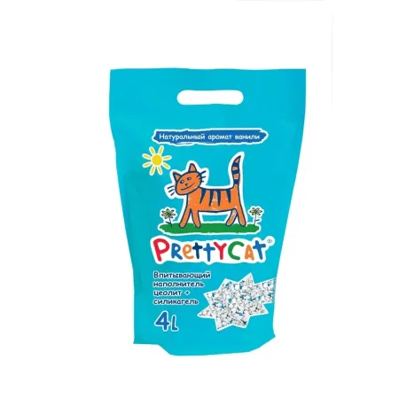 PrettyCat наполнитель глиняный впитывающий с део-кристаллами Aroma Fruit - 4 л 354₽