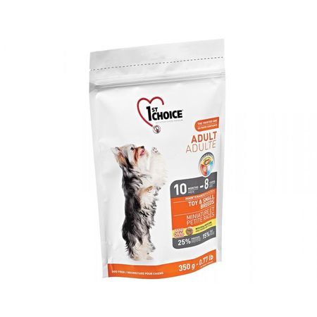 1st Choice Adult Toy  &amp; Small Breeds сухой корм для взрослых собак миниатюрных и мелких пород с КУРИЦЕЙ - 350 г