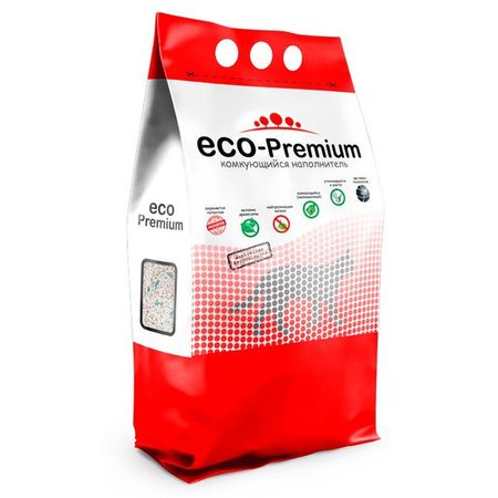 ECO-Premium Blue комкующийся древесный наполнитель с гранулами синего цвета - 55 л 4906₽