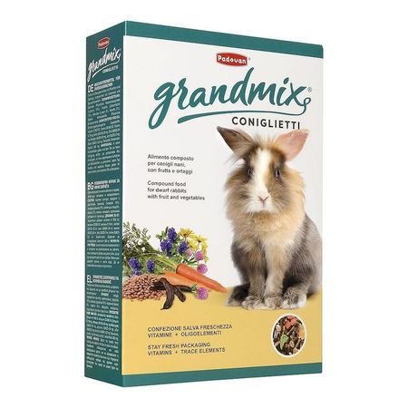 Корм Padovan Grandmix coniglietti для кроликов комплексный основной - 3 кг 1794₽