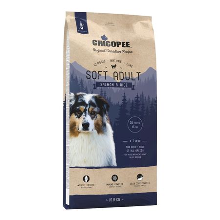 Chicopee CNL Soft Adult Salmon amp Rice полувлажный корм для взрослых собак всех пород с ЛОСОСЕМ и рисом 10692₽