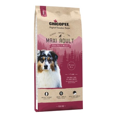 Chicopee CNL Maxi Adult Poultry  &amp; Millet корм для взрослых собак крупных пород с ПТИЦЕЙ и просом