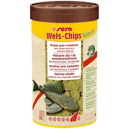 Sera Wels Chips Корм для сомов quotприлипал quot - 250 мл 925₽