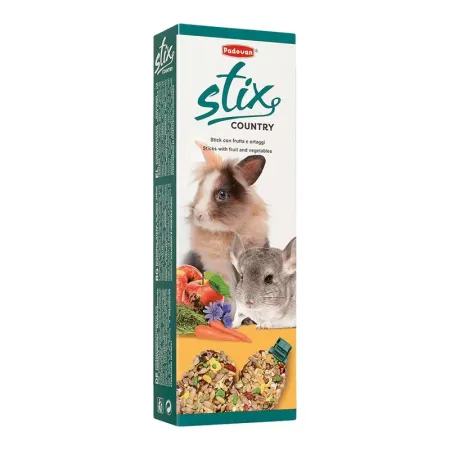 Лакомство палочки Padovan Stix Country coniglietti для кроликов и морских свинок сельские - 100 г 474₽