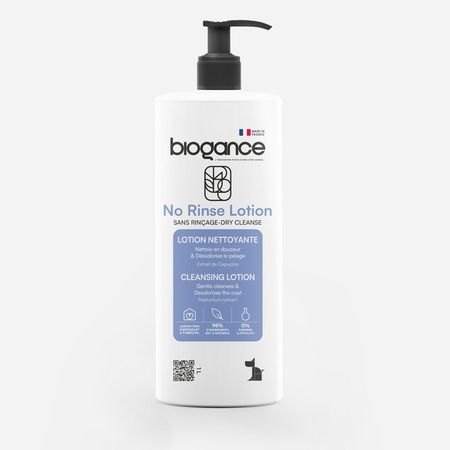 Очищающий BIO-лосьон Biogance No Rinse Lotion с экстрактом настурции для бережной сухой очистки шерсти собак эффект чистой шерсти без мытья - 1 л 3306₽