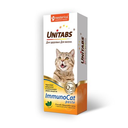 Unitabs ImmunoCat витаминная паста для кошек для поддержания иммунитета - 120 мл 849₽
