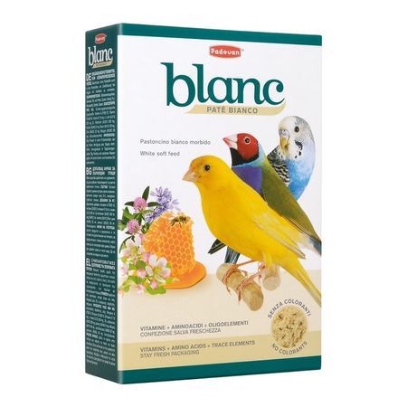 Корм Padovan Blanc Patee для декоративных птиц дополнительный с мёдом - 300 г 419₽