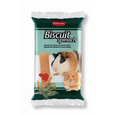 Лакомство бисквиты Padovan Biscuit spinach для грызунов со шпинатом - 30 г 252₽