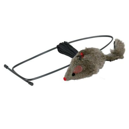 Trixie Мышь для кошек на резинке крепящ на дверной проем 8 см 252₽