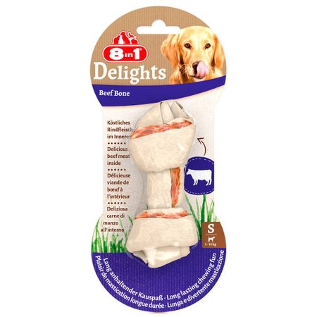 DELIGHTS Beef S Косточка с гов. для мелких и средних в блистере 11см