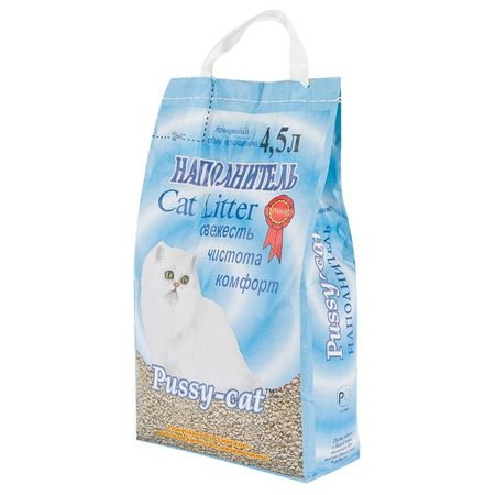 Pussy-Cat цеолитовый впитывающий наполнитель для кошек - 4,5 л