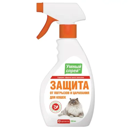 Apicenna Умный Спрей Защита от царапания и погрызов для кошек - 200 мл 311₽