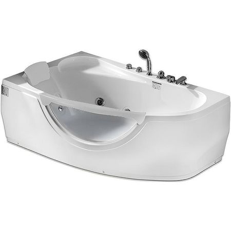 Акриловая ванна Gemy 161х96 G9046 B L с гидромассажем 141000₽