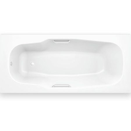Стальная ванна BLB Atlantica HG B80J 180x80 с отверстиями для ручек без гидромассажа с шумоизоляцией 31633₽