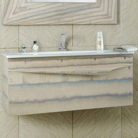 Тумба под раковину Clarberg Papyrus Wood 100 Pap-w.01.10/LIGHT подвесная Светлое дерево