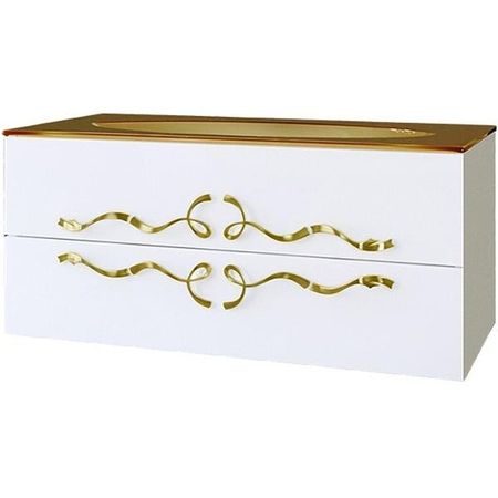 Тумба под раковину Clarberg Due amanti 100 DUE0110W подвесная Белая без ручек 105845₽