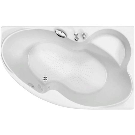 Акриловая ванна BellSan Индиго 168x110 L 4627171531278 с гидромассажем 89760₽
