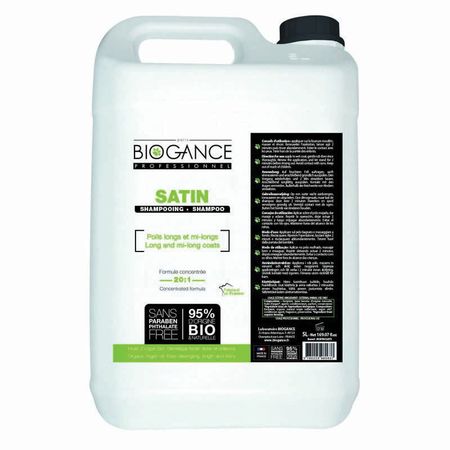 Biogance Satin Pro шампунь для длинной шерсти концентрированый - 5 л 13207₽