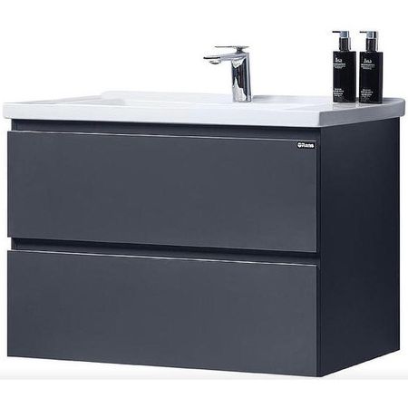 Тумба с раковиной Orans BC-4023-800 4023800З Матовый графитовый 51300₽