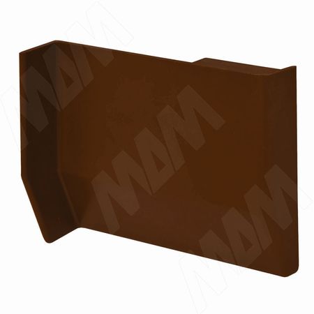 801 Заглушка для мебельного навеса, пластик, темно-коричневая, левая (K013.C00L.972)