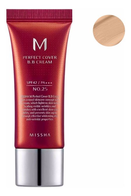BB крем для лица M Perfect Cover BB Cream SPF42 PA+++ 20мл: 25 Warm Beige