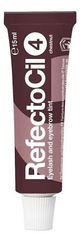 Краска для бровей и ресниц Eyelash &amp; Eyebrow Color 15мл: 4 Каштан