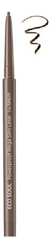 Подводка для глаз тонкая Eco Soul Powerproof Mega Slim Liner 0,07г: 02 Deep Brown