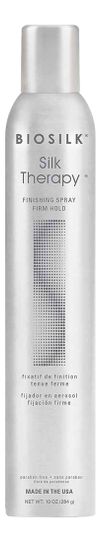 Лак для волос сильной фиксации Шелковая терапия Biosilk Silk Therapy Finishing Spray Firm Hold 284г