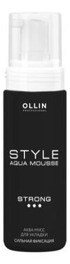 Аква мусс для укладки волос Style Aqua Mousse Medium 150мл